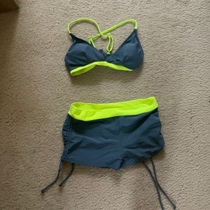 Bikini top with boy shorts brand new